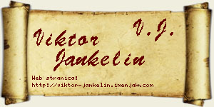 Viktor Jankelin vizit kartica